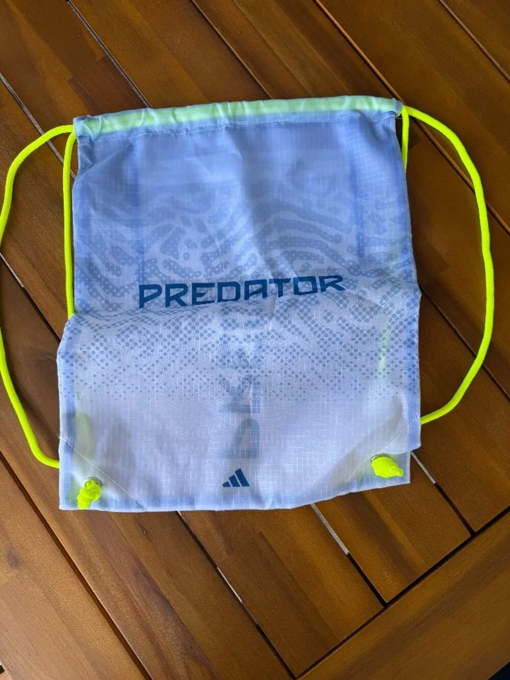 Adidas Predator Elite Cleat Drawstring Bag Unisex Blue Yellow New